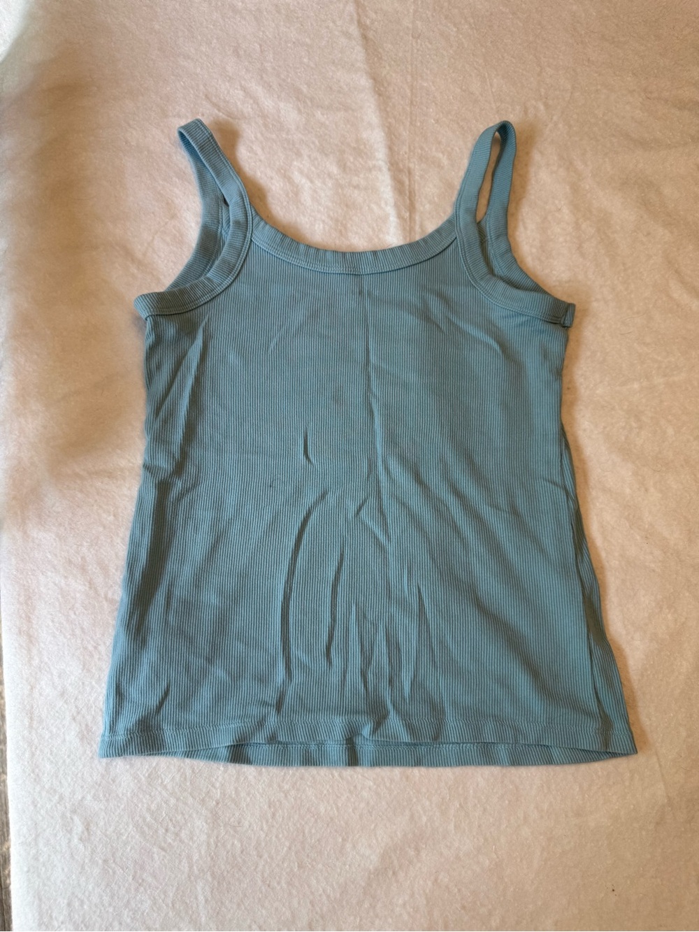 Old Navy Light Blue Ribbed Tank Top - Picture 3 of 3